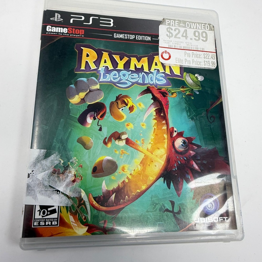 Rayman Legends Sony PlayStation 3 PS3 GameStop Edition Platformer Ubisoft 2013